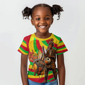 Mali Independence Day Kid T shirt West African Kora Musician Cultural