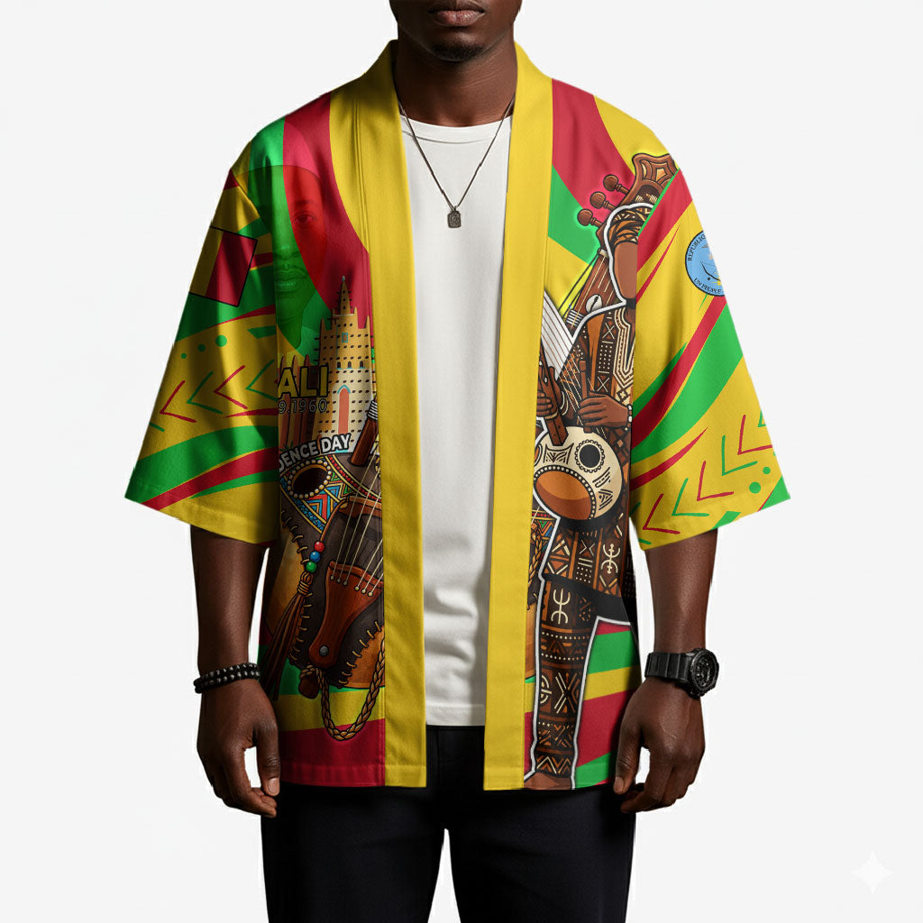 Mali Independence Day Kimono West African Kora Musician Cultural