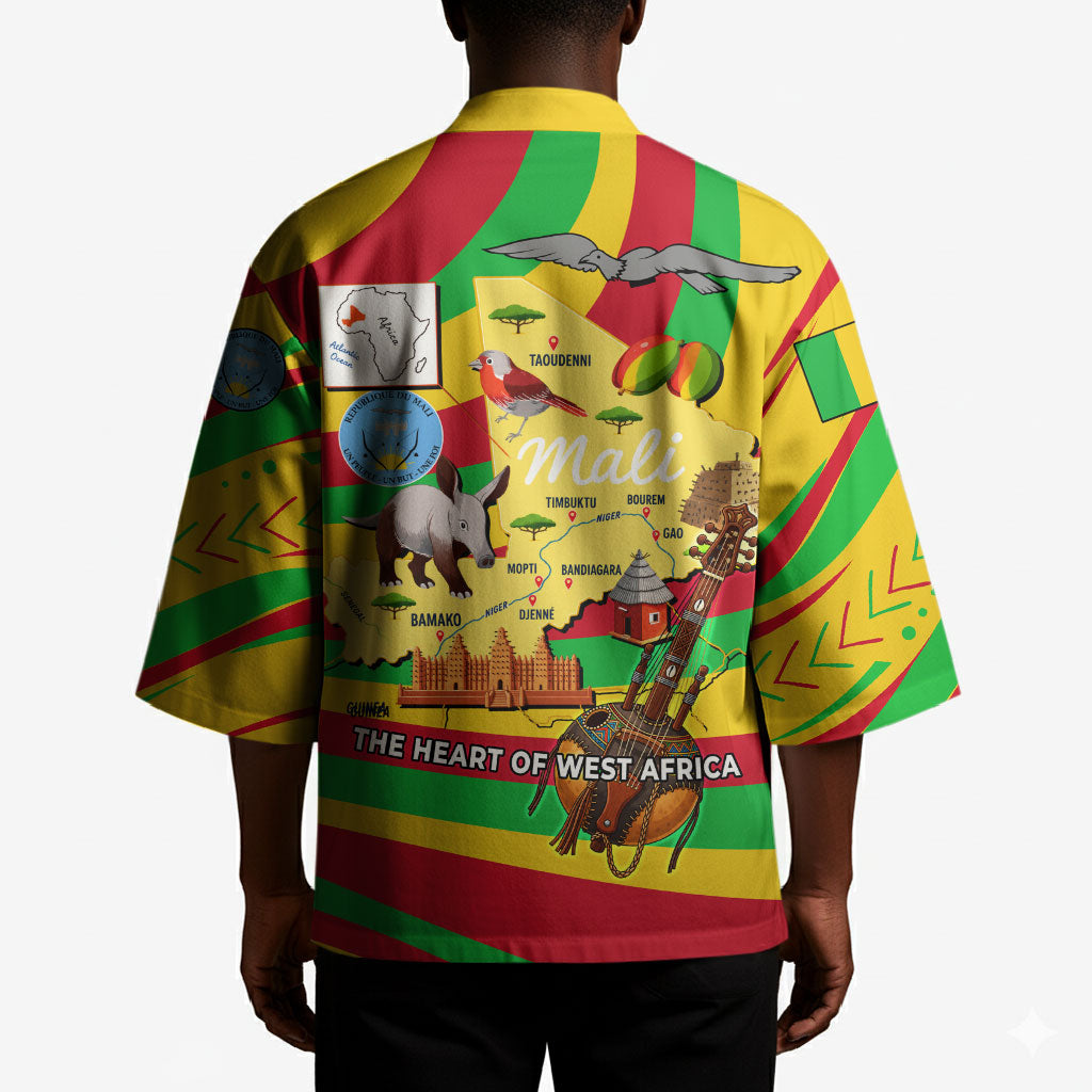 Mali Independence Day Kimono West African Kora Musician Cultural