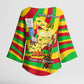 Mali Independence Day Kimono Sleeve Blouse West African Kora Musician Cultural