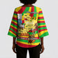 Mali Independence Day Kimono Sleeve Blouse West African Kora Musician Cultural