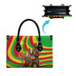 Mali Independence Day Leather Bag West African Kora Musician Cultural