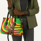 Mali Independence Day Leather Bag West African Kora Musician Cultural