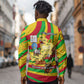 Mali Independence Day Long Sleeve Button Shirt West African Kora Musician Cultural