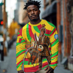 Mali Independence Day Long Sleeve Shirt West African Kora Musician Cultural