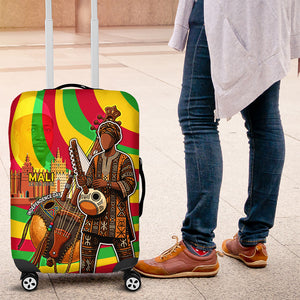 Mali Independence Day Luggage Cover West African Kora Musician Cultural