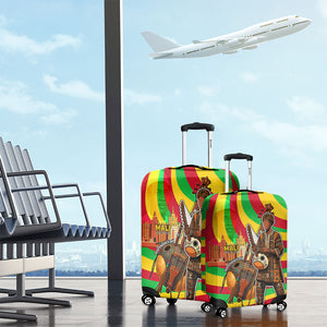 Mali Independence Day Luggage Cover West African Kora Musician Cultural