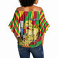 Mali Independence Day Off Shoulder Wrap Waist Top West African Kora Musician Cultural