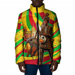 Mali Independence Day Padded Jacket West African Kora Musician Cultural