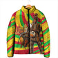 Mali Independence Day Padded Jacket West African Kora Musician Cultural