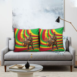 Mali Independence Day Pillow Cover West African Kora Musician Cultural