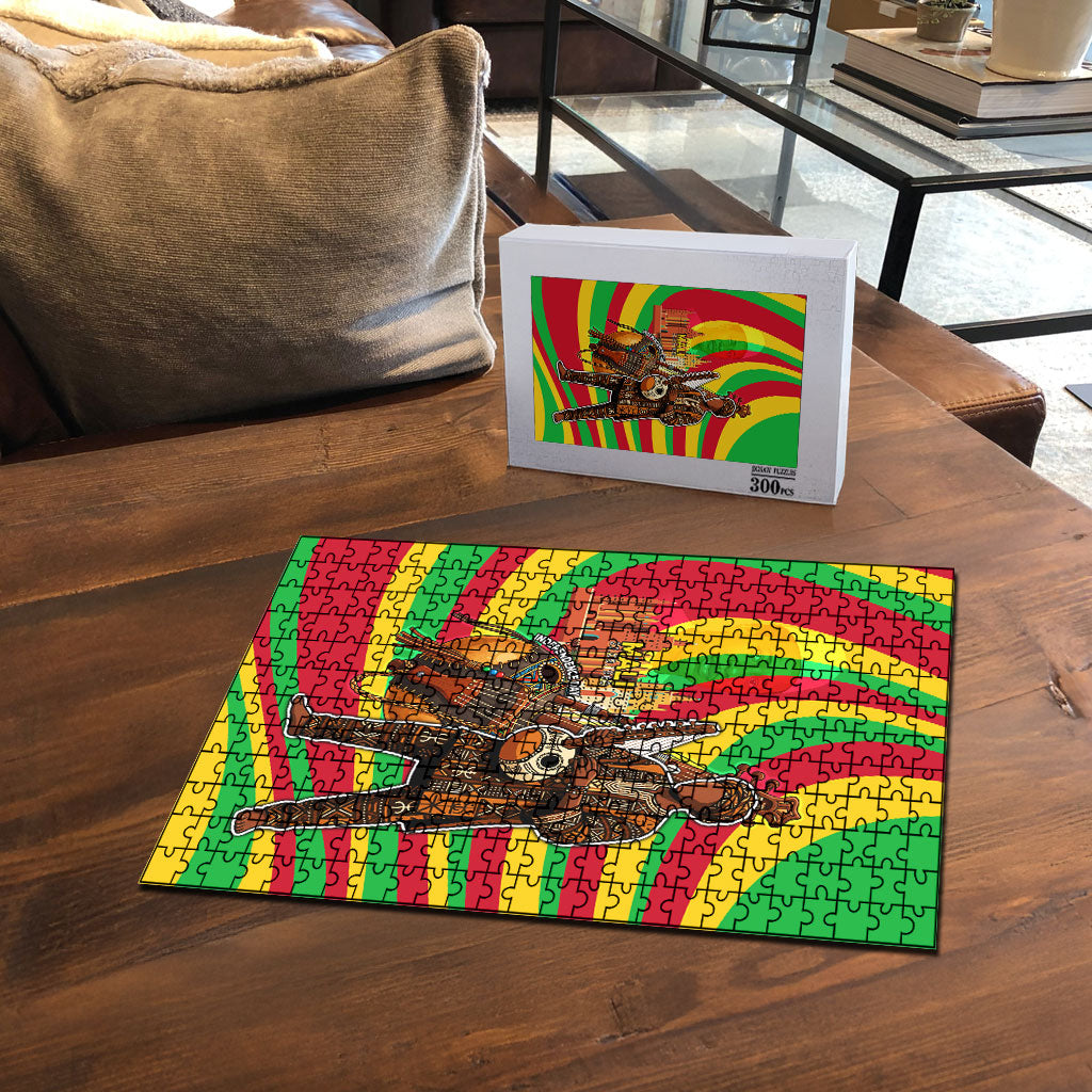 Mali Independence Day Puzzle West African Kora Musician Cultural