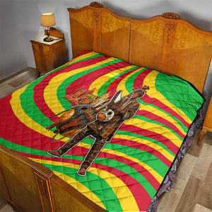 Mali Independence Day Quilt West African Kora Musician Cultural