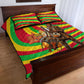 Mali Independence Day Quilt Bed Set West African Kora Musician Cultural