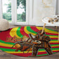 Mali Independence Day Round Carpet West African Kora Musician Cultural