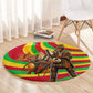 Mali Independence Day Round Carpet West African Kora Musician Cultural