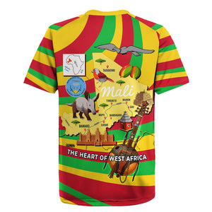 Mali Independence Day Rugby Jersey West African Kora Musician Cultural