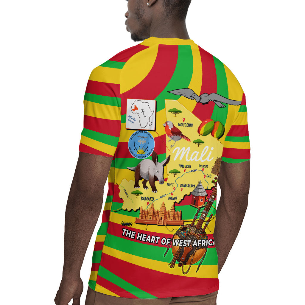Mali Independence Day Rugby Jersey West African Kora Musician Cultural