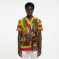 Mali Independence Day Scrub Top West African Kora Musician Cultural
