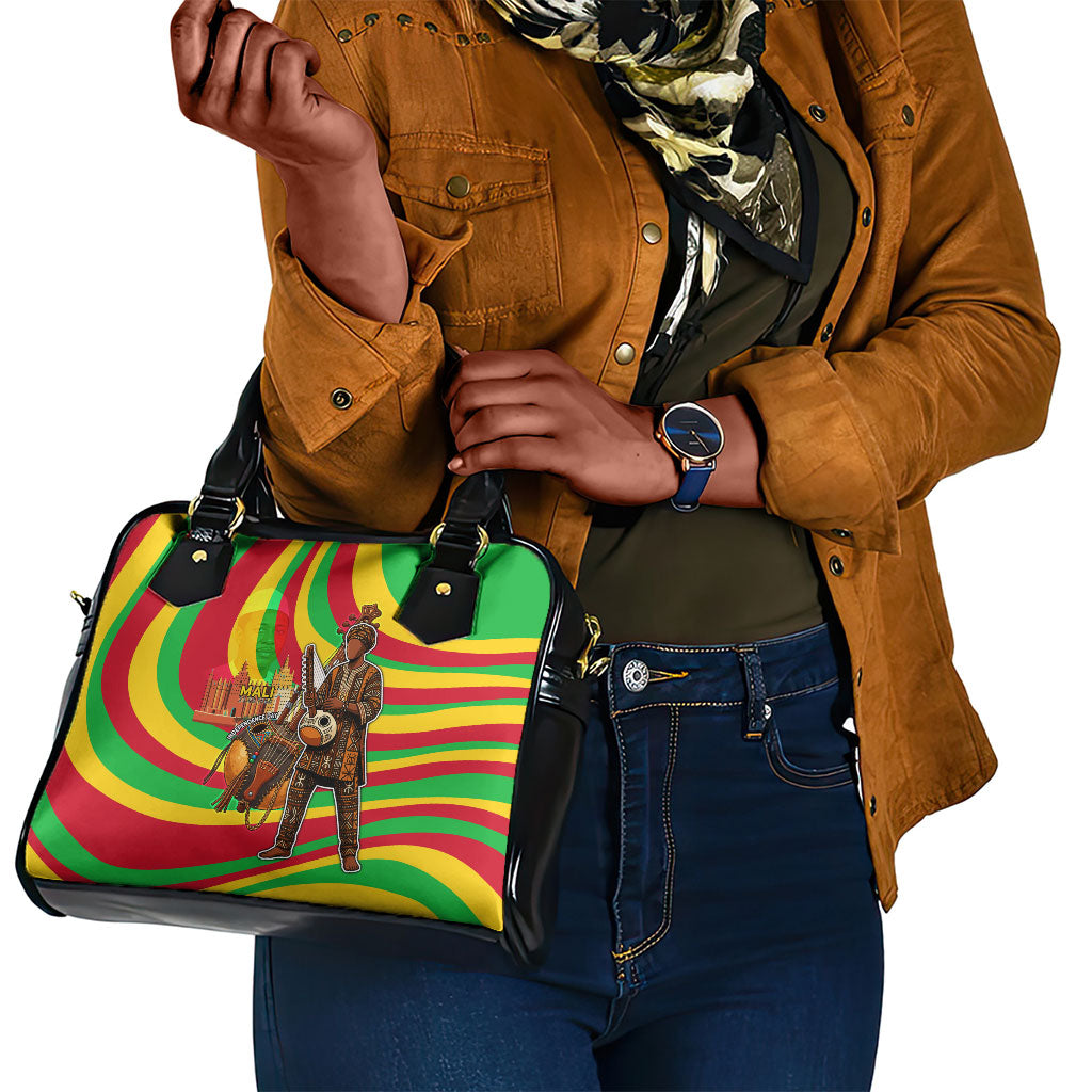 Mali Independence Day Shoulder Handbag West African Kora Musician Cultural
