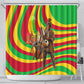 Mali Independence Day Shower Curtain West African Kora Musician Cultural