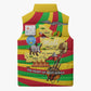 Mali Independence Day Sleeveless Puffer Jacket West African Kora Musician Cultural