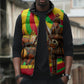 Mali Independence Day Sleeveless Puffer Jacket West African Kora Musician Cultural