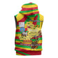 Mali Independence Day Sleeveless Zip Hoodie West African Kora Musician Cultural