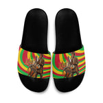 Mali Independence Day Slide Sandals West African Kora Musician Cultural