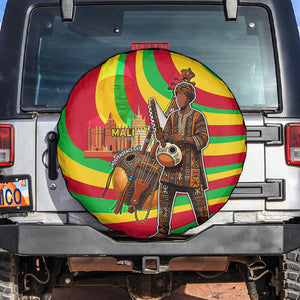 Mali Independence Day Spare Tire Cover West African Kora Musician Cultural