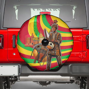 Mali Independence Day Spare Tire Cover West African Kora Musician Cultural