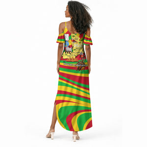 Mali Independence Day Summer Maxi Dress West African Kora Musician Cultural