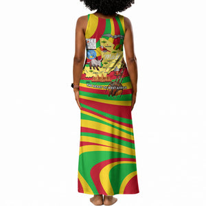 Mali Independence Day Tank Maxi Dress West African Kora Musician Cultural
