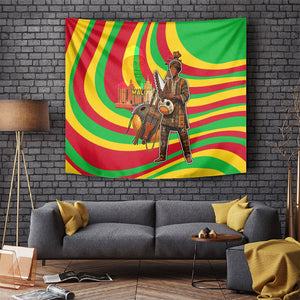 Mali Independence Day Tapestry West African Kora Musician Cultural