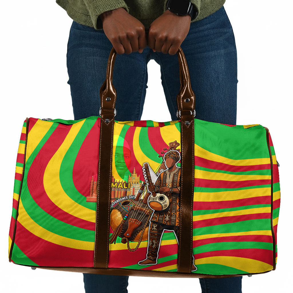 Mali Independence Day Travel Bag West African Kora Musician Cultural