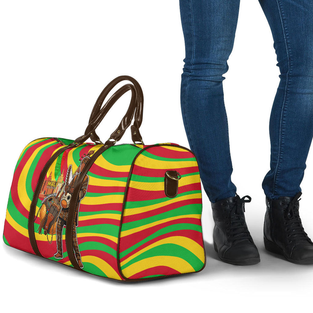 Mali Independence Day Travel Bag West African Kora Musician Cultural