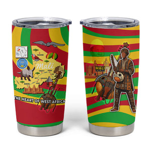 Mali Independence Day Tumbler Cup West African Kora Musician Cultural
