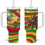 Mali Independence Day Tumbler With Handle West African Kora Musician Cultural