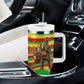 Mali Independence Day Tumbler With Handle West African Kora Musician Cultural