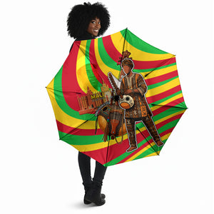 Mali Independence Day Umbrella West African Kora Musician Cultural