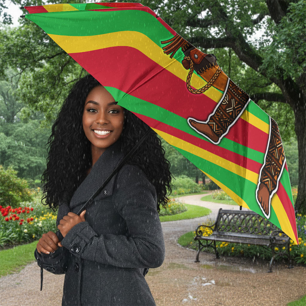 Mali Independence Day Umbrella West African Kora Musician Cultural