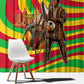 Mali Independence Day Window Curtain West African Kora Musician Cultural