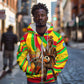 Mali Independence Day Zip Hoodie West African Kora Musician Cultural