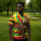 Mali Independence Day Zipper Polo Shirt West African Kora Musician Cultural