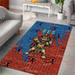 Bes Area Rug Ancient Egyptian Hieroglyphs and Sacred Symbols Ancient Myth - African Pride