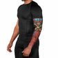 Bes Arm Sleeves Ancient Egyptian Hieroglyphs and Sacred Symbols Ancient Myth - African Pride
