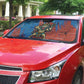 Bes Auto Sun Shade Ancient Egyptian Hieroglyphs and Sacred Symbols Ancient Myth - African Pride