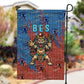 Bes Garden Flag Ancient Egyptian Hieroglyphs and Sacred Symbols Ancient Myth - African Pride