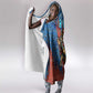 Bes Hooded Blanket Ancient Egyptian Hieroglyphs and Sacred Symbols Ancient Myth - African Pride