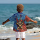 Bes Kid Hawaiian Shirt Ancient Egyptian Hieroglyphs and Sacred Symbols Ancient Myth - African Pride
